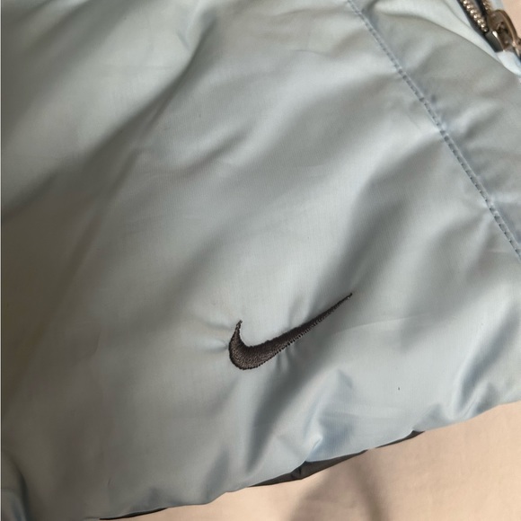 Vintage Nike Goose Down Reversible Blue/Gray Puffer Vest - Picture 4 of 5